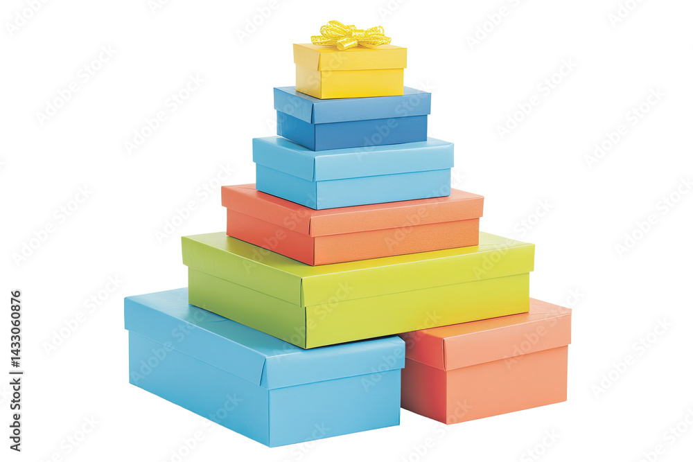 Obraz premium Gift boxes pyramid