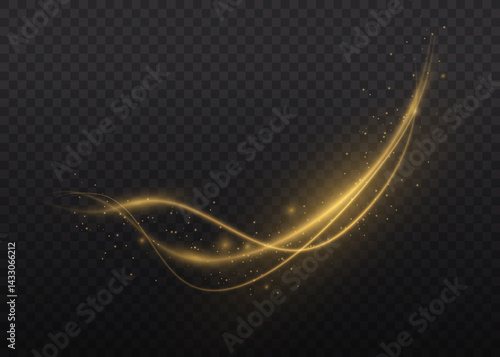 png background design with vibrant sparkle glow light motion swirl twirl shimmer element transparent black flash gold circle wave effect vector dynamic

