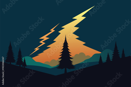 lightning flashing behind dark silhouette of trees.eps
Actions:
