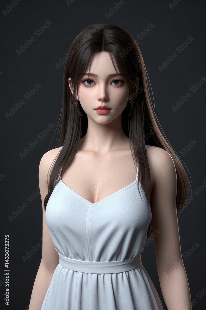a close up of a woman in a white dress posing for a picture a close up of a woman in a white dress posing for a picture