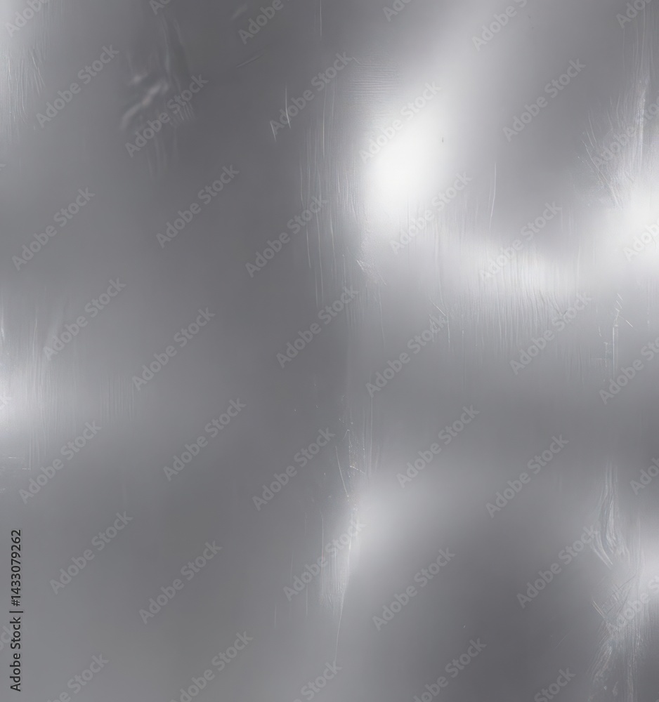 Fototapeta premium Gleaming silver foil, luxurious texture, reflective surface, luxurious background, silver foil
