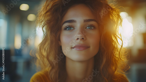 Golden Hour Portrait, Woman's Face