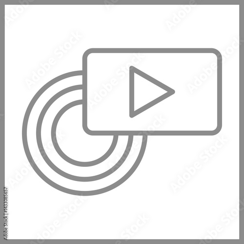 Live Broadcast Icon Design