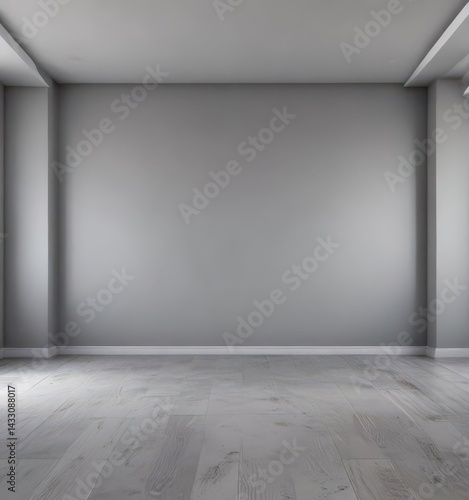 Wallpaper Mural Blank gradient grey room, perfect for showcasing interiors , simple, styling, product photography Torontodigital.ca