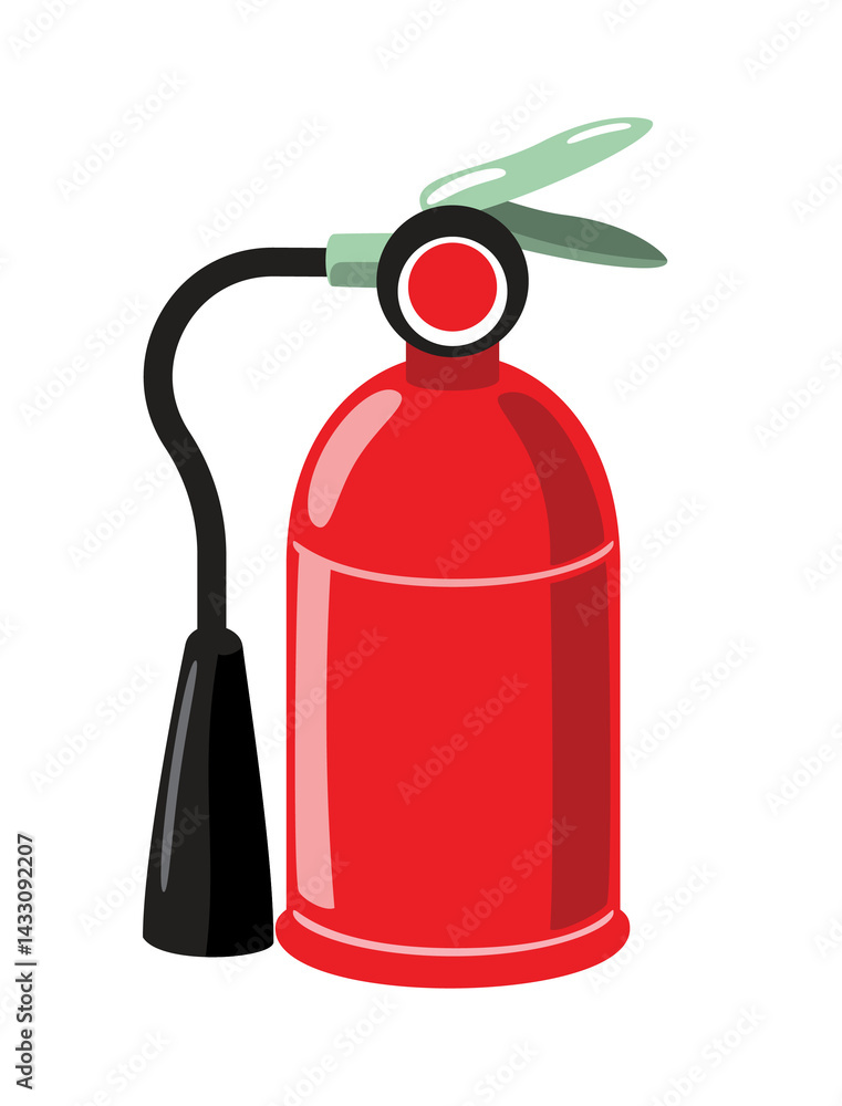 Obraz premium Illustration of a Fire Extinguisher