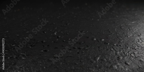 Rich, black leather; fine, almost imperceptible texture  Subtle light reflections ,  leather background, detail