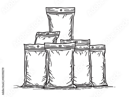 Ambu bag line art healthcare tool drawing