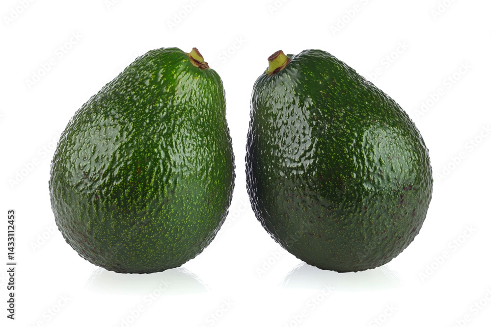 avocado isolated on white avocado isolated on white