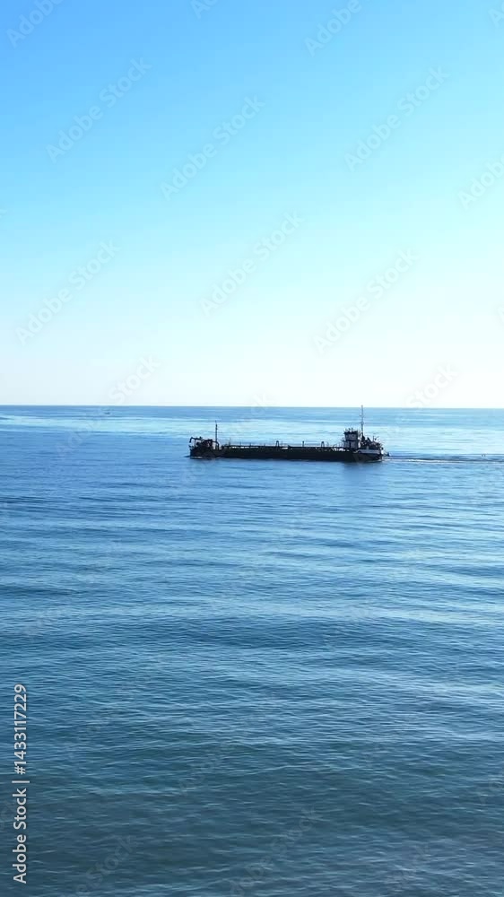 Seabed Cleaning Dredger Operating off the Spanish Mediterranean Coast Seabed Cleaning Dredger Operating off the Spanish Mediterranean Coast