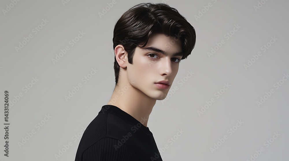 Man with short hair Man with short hair