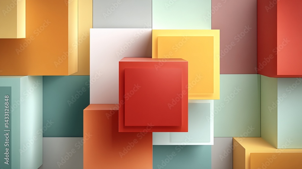 Obraz premium Geometric Abstract Composition