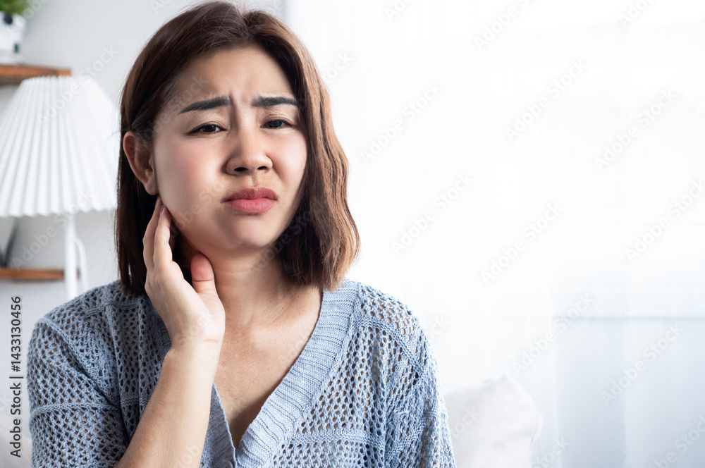 asian woman suffering from a toothache with swelling around her tooth, gums, jaw, and inside mouth, feeling pain possibly caused by gingivitis, tooth decay, gum infection, abscess, broken tooth asian woman suffering from a toothache with swelling around her tooth, gums, jaw, and inside mouth, feeling pain possibly caused by gingivitis, tooth decay, gum infection, abscess, broken tooth