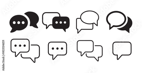 Text Message Icon. Chat speech bubble, Social media message. Vector illustration Eps 10