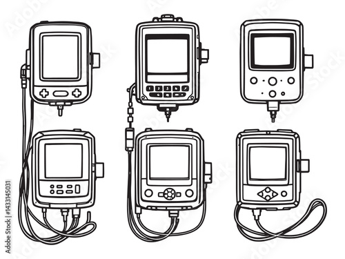 Infusion pump line art medical technology