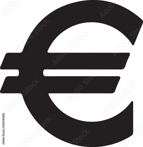Euro Currency Symbol Vector Icon
