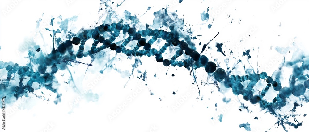 Fototapeta premium visual depiction of genomic data privacy and secure information handling Structured