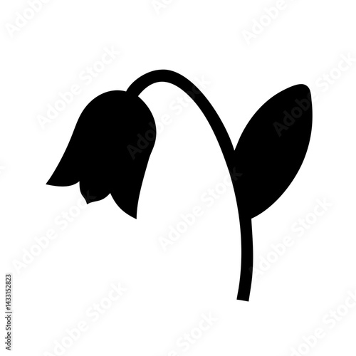 Bellflower Flower Icon Vector