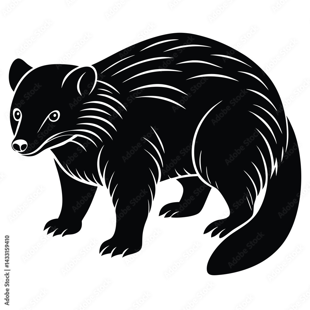 Fototapeta premium binturong vector