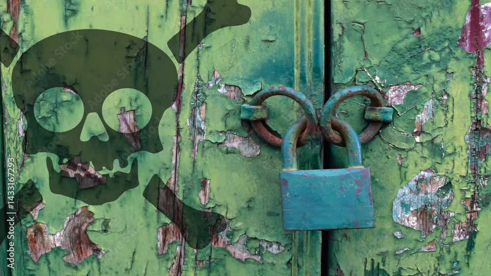 Locked door to the poison cupboard 
