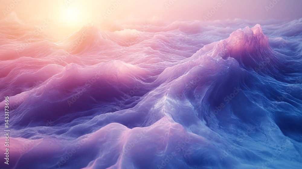 Fototapeta premium drifting visual loop animating over a clean studio background
