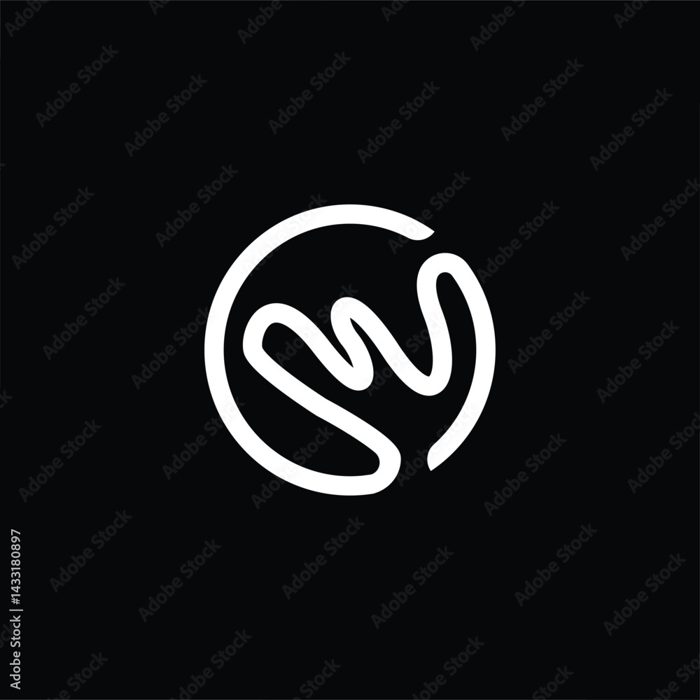 Obraz premium Chic and refined M O monogram logo, blending modern elegance with simplicity. Perfect for high-end brands, luxury services, and professional identities.