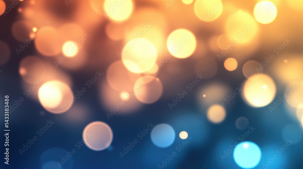Fototapeta premium Softly blurred background with colorful bokeh lights creating a dreamy atmosphere