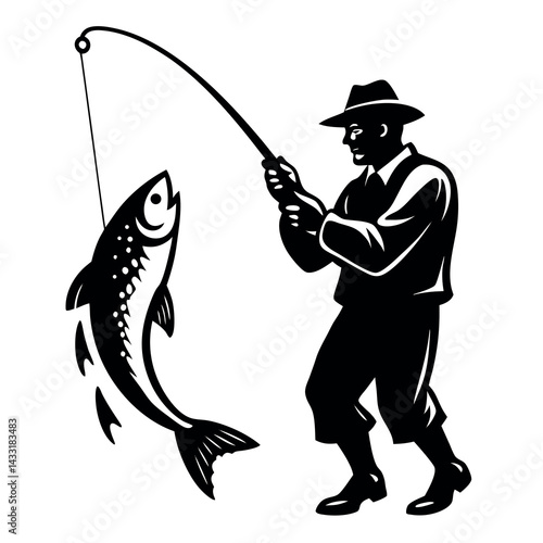 Fisherman-catching-fish  