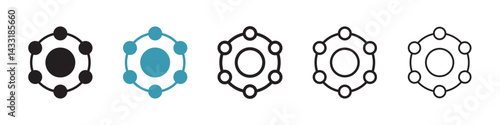 Antioxidant icon in flat style. Basic vector symbol illustration