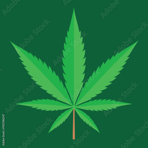 Marijuana-leaf. 