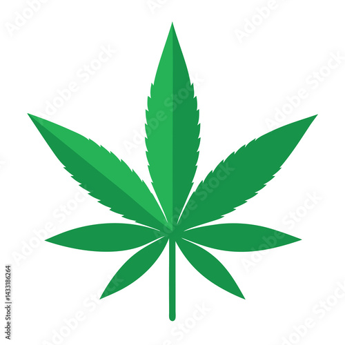 Marijuana-leaf. 