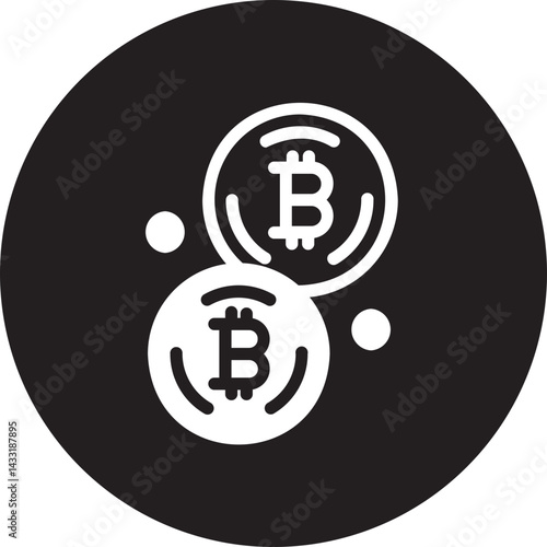 bitcoin glyph icon