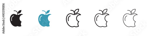 Organic waste icon in flat style. Basic vector symbol illustration