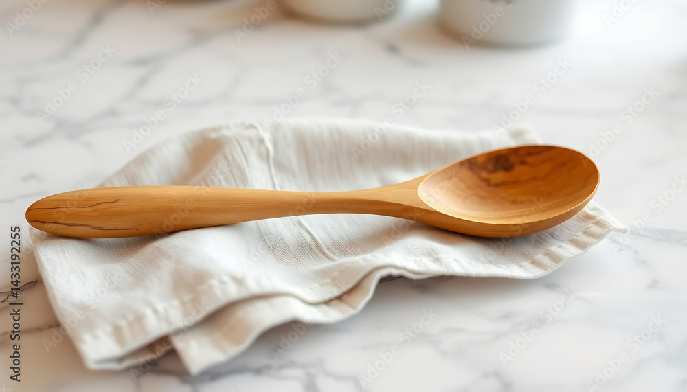 Artisan Wooden Spoon Mockup for Culinary Brands Artisan Wooden Spoon Mockup for Culinary Brands