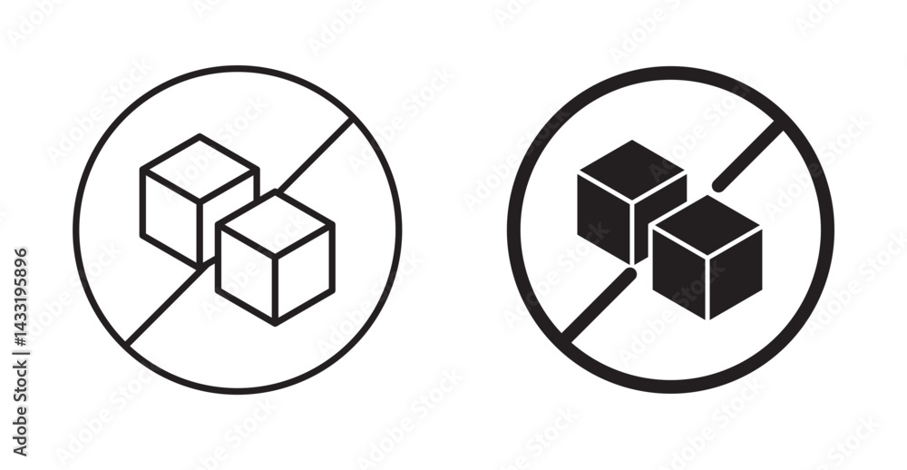 Obraz premium Sugar free icon
