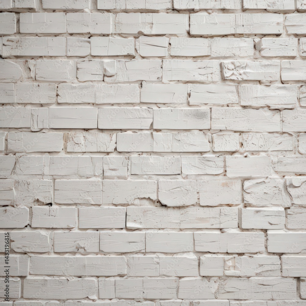 Fototapeta premium old brick wall, white brick wall, brick wall background
