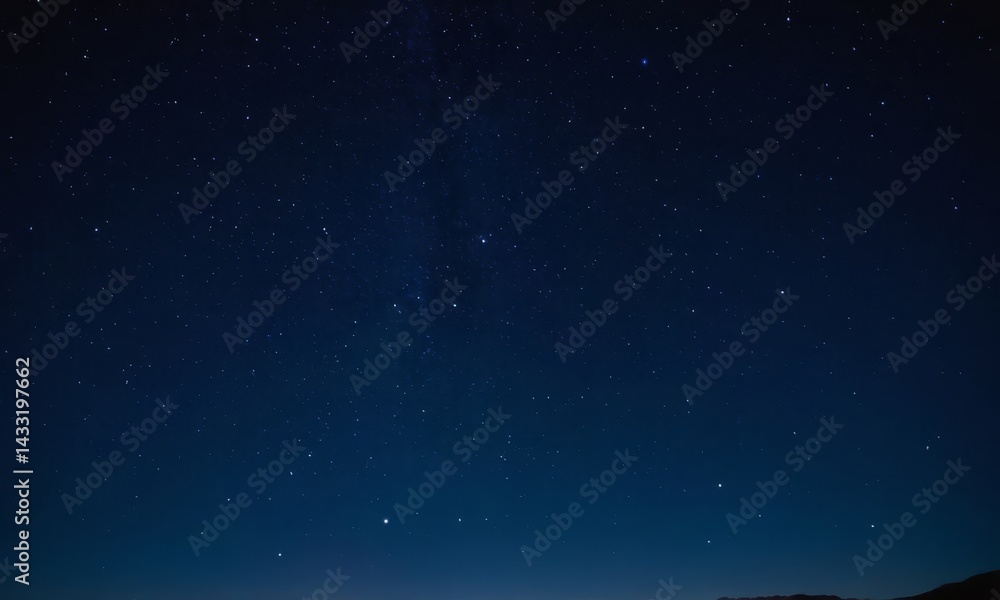 Fototapeta premium Cosmic canvas: A breathtaking display of stars in the night sky
