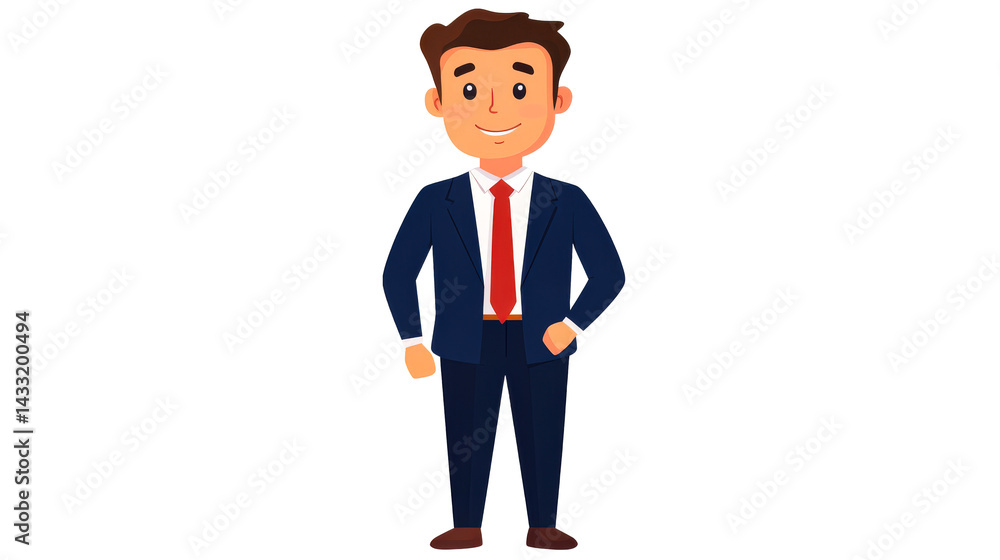 Businessman in a suit with a confident smile Businessman in a suit with a confident smile