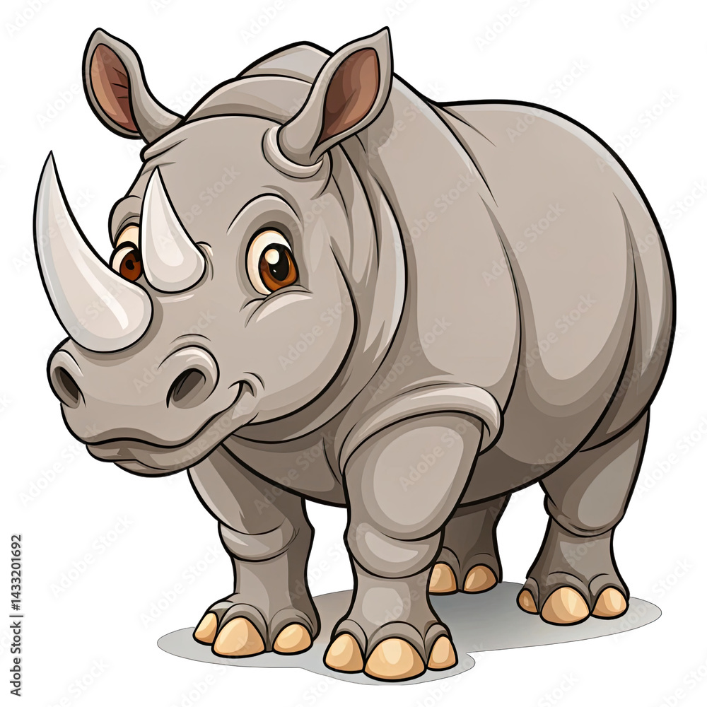 Fototapeta premium rhino vector illustration