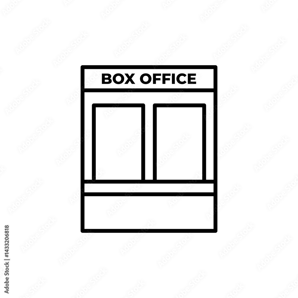 Box office icon vector illustration web design element Box office icon vector illustration web design element
