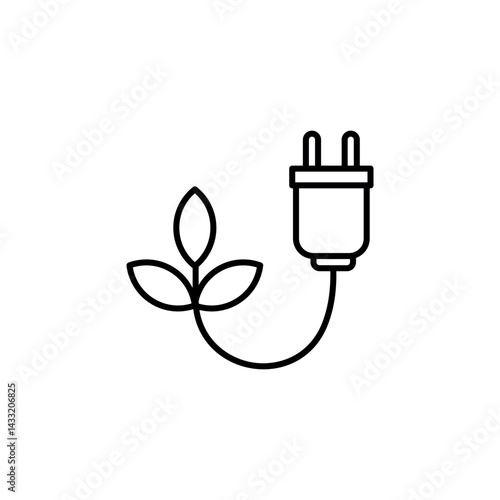 Biomass energy icon vector illustration web design element