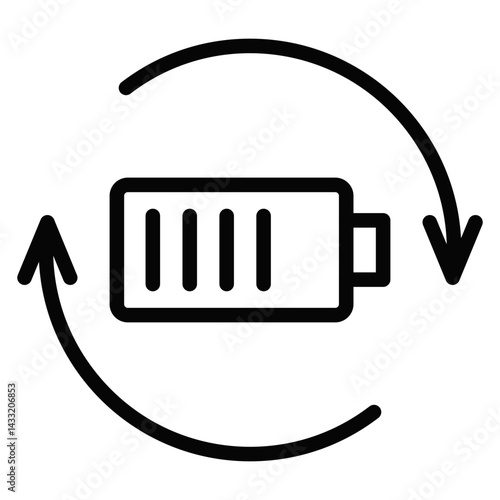 Battery Recycling Icon