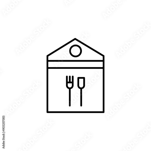 Canteen icon vector illustration web design element