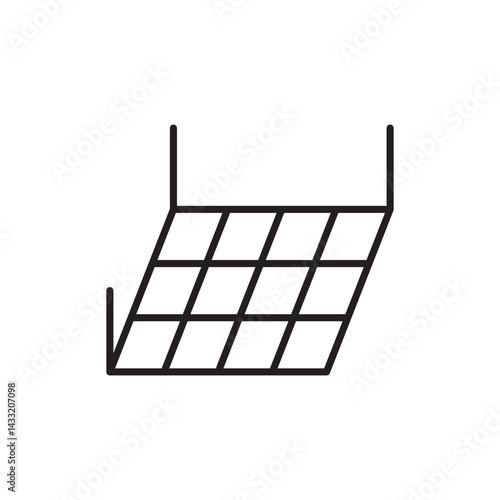 Ceiling frame icon vector illustration web design element