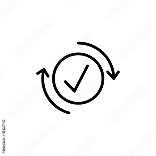 Continuous changes icon vector illustration web design element