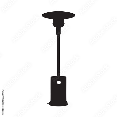 Silhouette of an Outdoor Propane Patio Heater