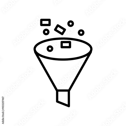 Content curation icon vector illustration web design element