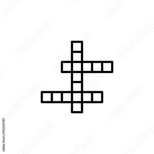 Crossword icon vector illustration web design element