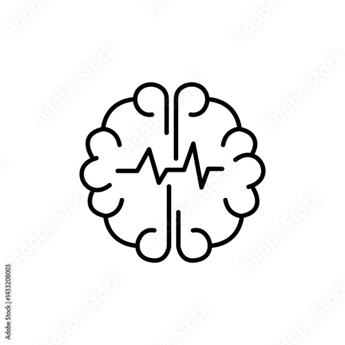 Epilepsy icon vector illustration web design element