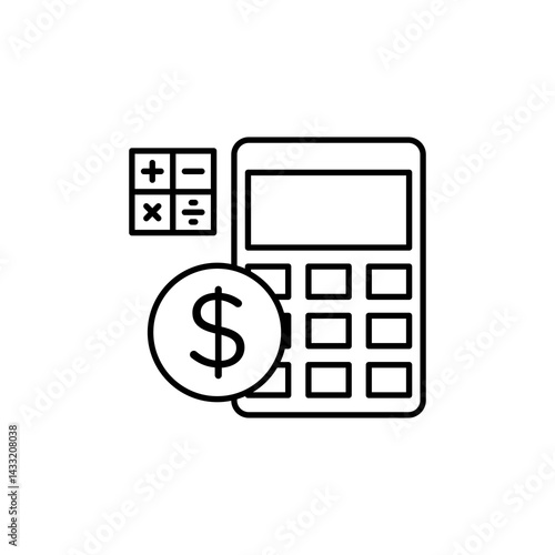 Estimate cost delivery icon vector illustration web design element