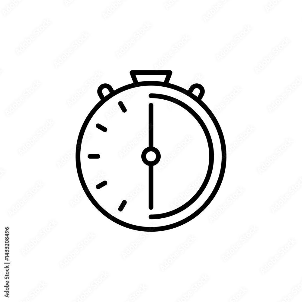 Half hour icon vector illustration web design element Half hour icon vector illustration web design element